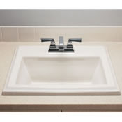 American Standard 0700.004 Town Square Countertop Sink White